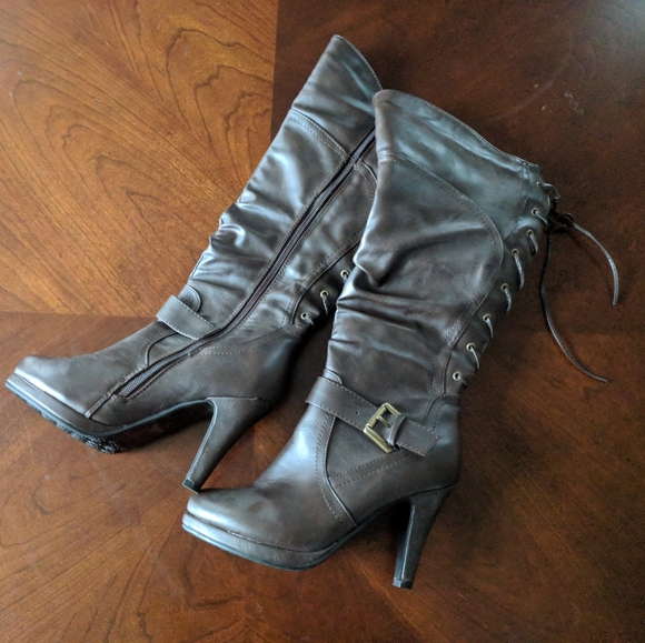 club couture Shoes - New Brown Heeled Boots